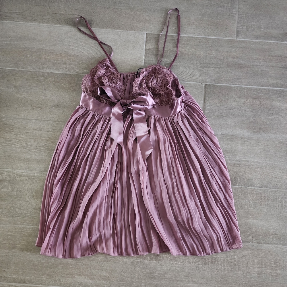 Victoria's Secret Pleated Lace Top Chemise